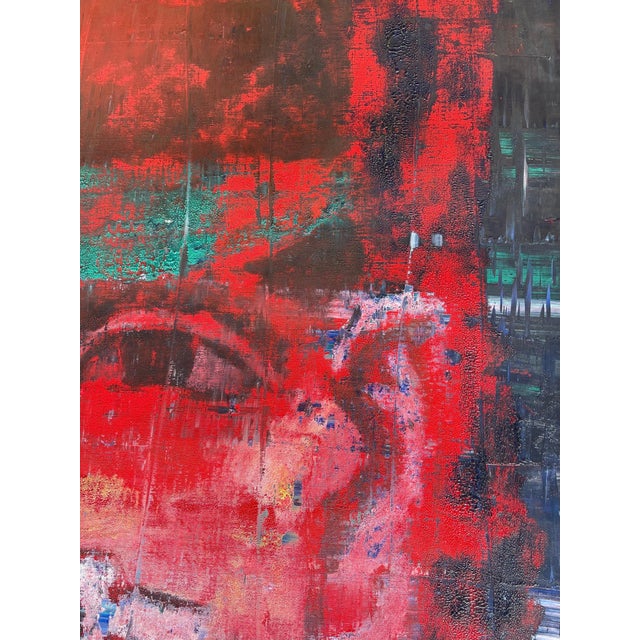 Aaron Fink, Large Modernist Oil Painting Card Poker Player Aaron Fink Pop Art Americana, 1986 For Sale - Image 13 of 14