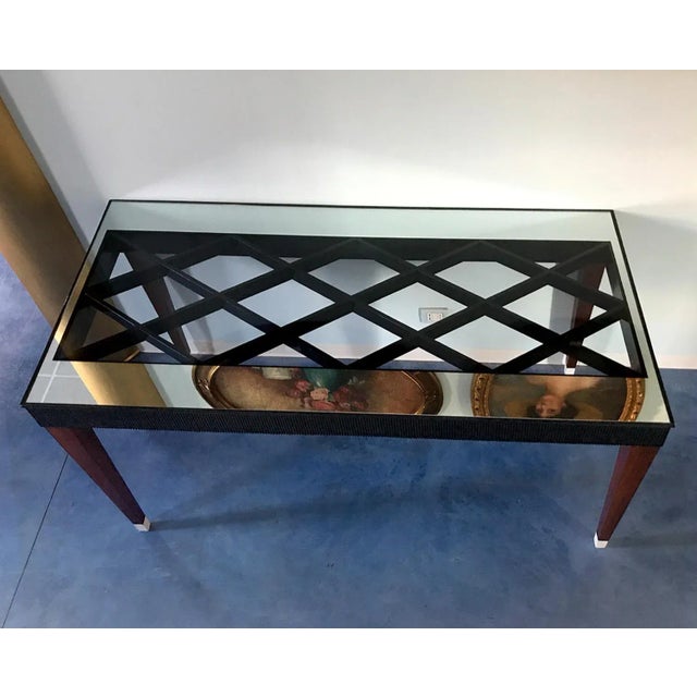 Mid-Century Italian Rosewood Dining Table, 1950s For Sale - Image 4 of 14