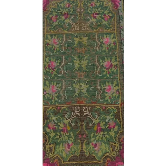Traditional Antique Bessarabian Floral Rug 9'6'' X 4'10'' For Sale - Image 3 of 5