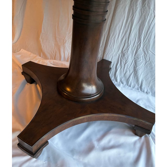 Late 20th Century Late 20th Century Baker Furniture Collector’s Edition Round Pedestal Dining Table For Sale - Image 5 of 9