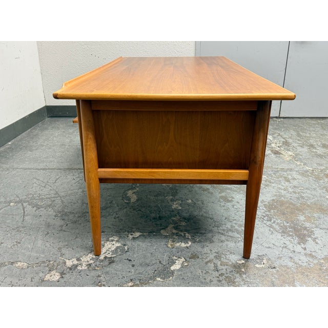 Mid 20th Century Danish Mid Century Modern Teak Wood Desk With Bookcase + File Drawer For Sale - Image 5 of 12