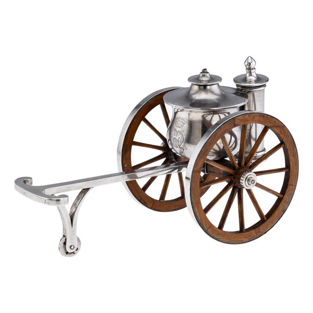 Antique 19th Century Novelty Silver Table Lighter from E H. Stockwell, 1870 For Sale