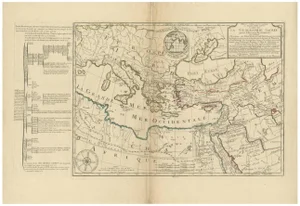 Moullart-Sanson Map of the Holy Land and Sacred Geography of the Testament, 1716