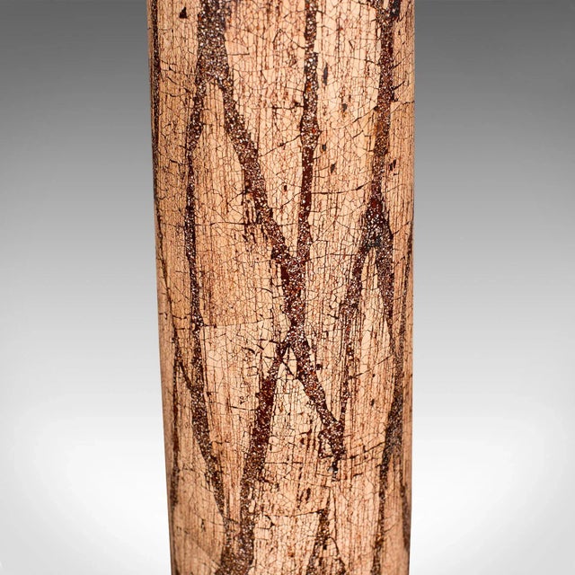 Brown 1970s Tall Vintage Italian Decorative Torchere Planter For Sale - Image 8 of 10