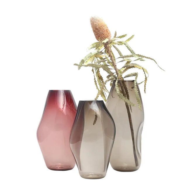 Gold Supernova IV Silver Smoke L Vase by Eloa For Sale - Image 8 of 9