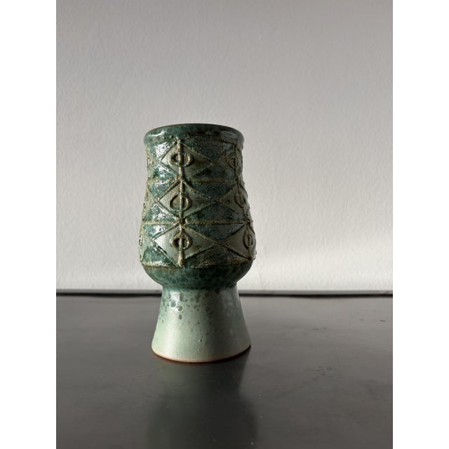1970s Aesthetic Chalice Vase from Strehla Keramik, 1960s For Sale - Image 5 of 16