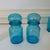 1960s 1960s Belgium Turquoise Apothecary Jar Set - Set of 3 For Sale - Image 5 of 8