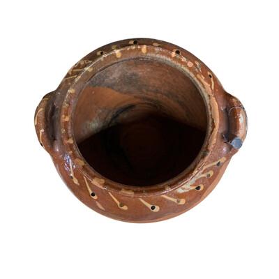 1970s Vintage Glazed Kinik Olive Oil Jar For Sale - Image 5 of 5