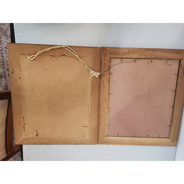 Vintage Hand-Painted Prints of Traditional Dance - Mexico & Austria Pair For Sale - Image 12 of 12