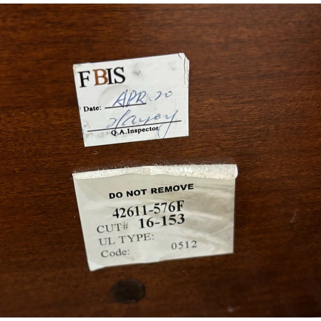 Vintage Thomasville King Street King Size French Louis Philippe Style Sleigh Bed For Sale - Image 9 of 11