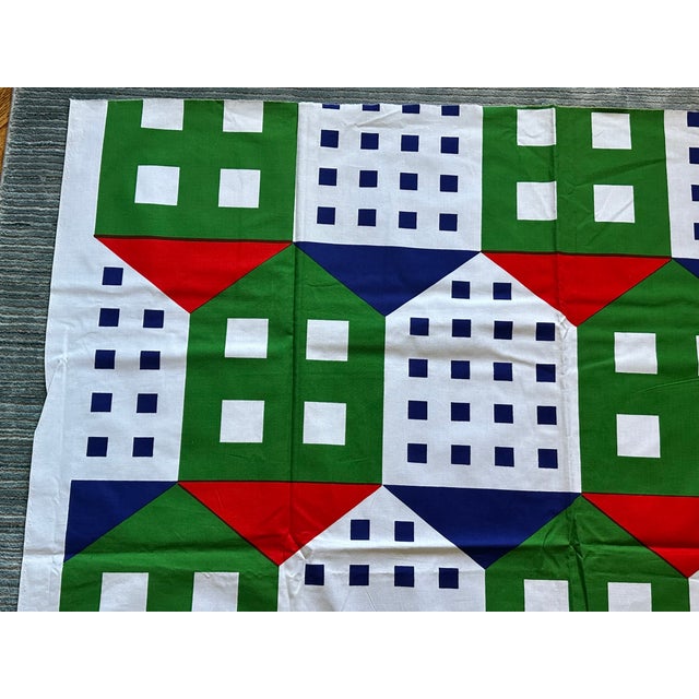 1970s Vintage Marimekko Fabric Textile Panel For Sale - Image 5 of 12