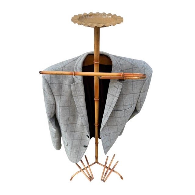 French Faux Bamboo Valet Stand, 1960s For Sale - Image 10 of 12