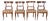 Set of Four Late 18th–Early 19th Century Tuscan Walnut Directoire Chairs For Sale