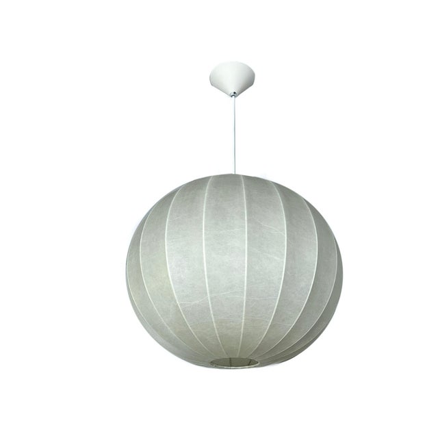 Large Vintage Cocoon Pendant Light from Goldkant Leuchten, 1960s For Sale - Image 17 of 17