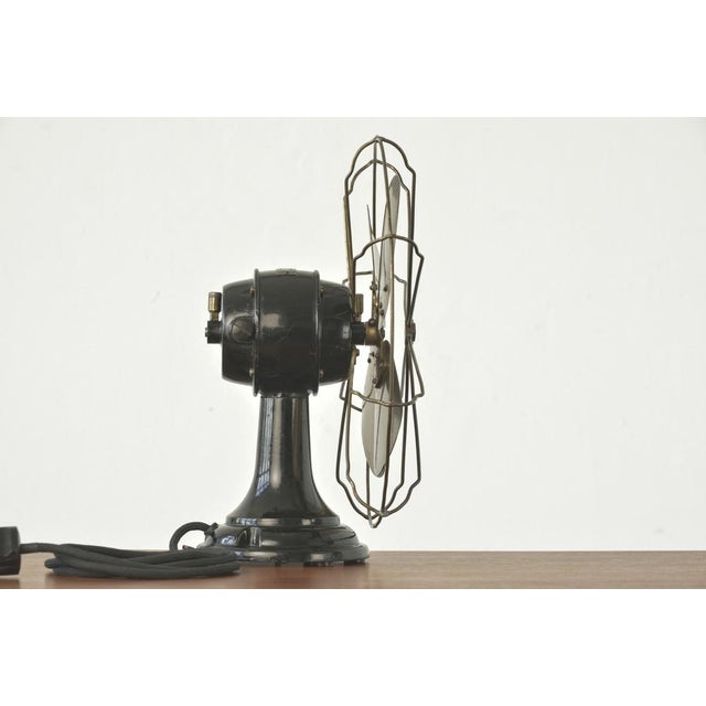 Black Wt 22 Table Fan by Peter Behrens for Aeg, Germany, 1909 For Sale - Image 8 of 14