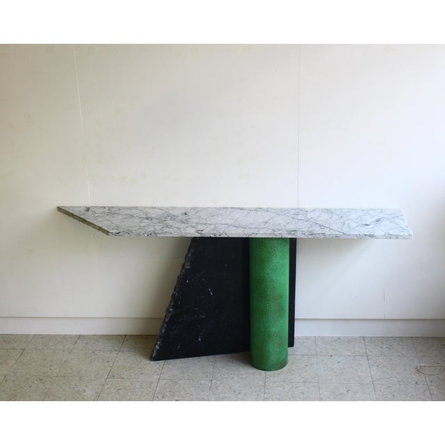 Italian Ambiguità Console Table by Lella and Massimo Vignelli for Casigliani, 1980s For Sale - Image 9 of 18