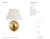 AERIN by Visual Comfort Signature Morton Large Table Lamp in Gild with Linen Shade Designer: AERIN Height: 30.5" Base:...