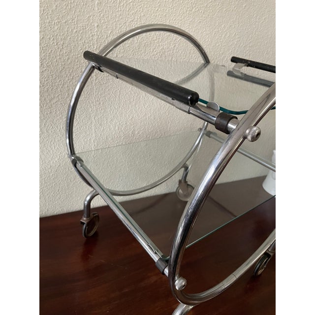 Black Art Deco Drinks Serving Trolley, England, 1930s For Sale - Image 8 of 18