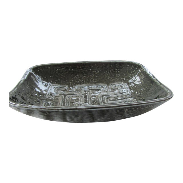 Gunnar Nylund 10" Long Decorative Center Bowl Rorstrand Danish Modern 1960s Sweden For Sale