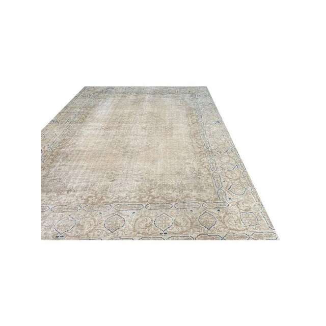 Textile 1950s Old Persian Tabriz Area Rug 9 X 13 For Sale - Image 7 of 12