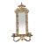 Vintage Girandole Gilt Bronze Candlestick Mirror For Sale