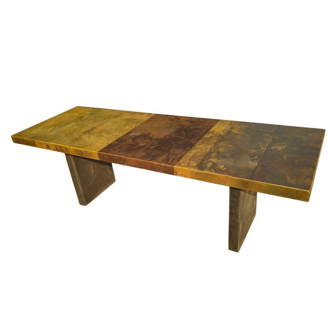 Large Rectangular Sculptural Copper Table by Lorenzo Burchiellaro, 1960s For Sale - Image 9 of 16