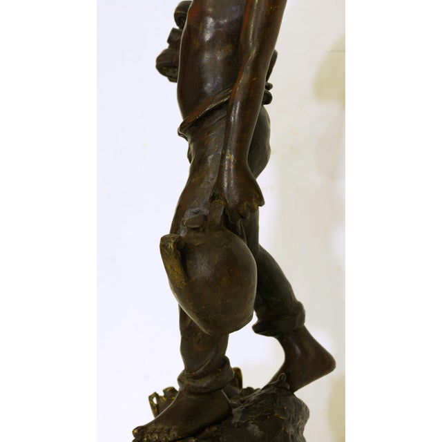 Italian School, Water Carrier with Amphorae, 1920s, Bronze For Sale - Image 12 of 15