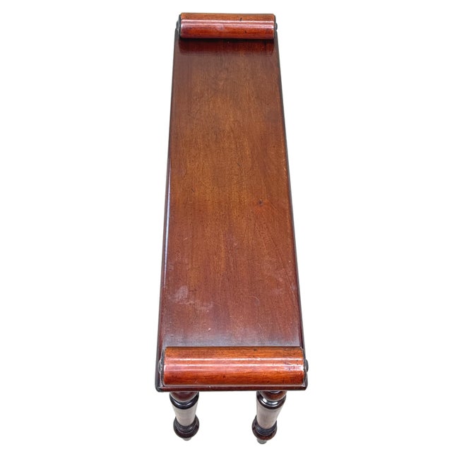 Small Regency Window Seat Hall Bench, 1830 For Sale - Image 6 of 11