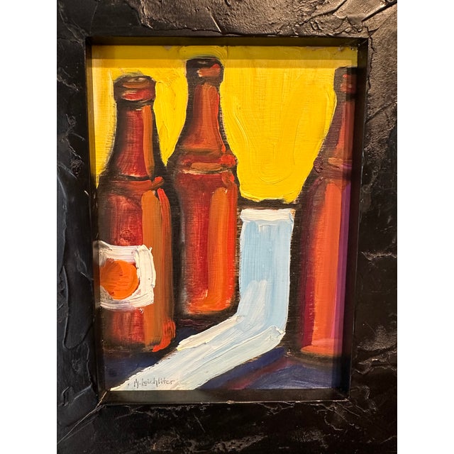 2000 - 2009 Mark Leichliter Oil Painting on Board, Signed & Framed, 2000’s For Sale - Image 5 of 14