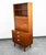 1960s Mid Century Modern China Cabinet Hutch Bassett Walnut Drop Desk Vintage Drawers For Sale - Image 5 of 12