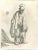 Beggar in a High Cap, Standing and Leaning on a Stick is an engraving on ivory-colored paper realized bu Charles Amand...