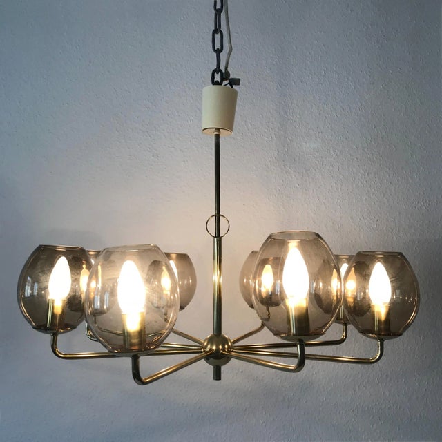 Mid-Century Modern German Sputnik Ceiling Light, 1950s For Sale - Image 3 of 15