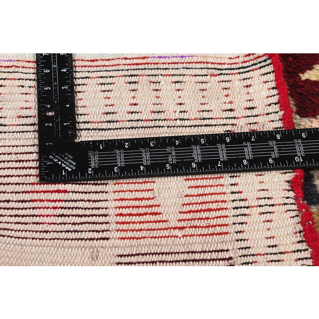 Vintage Persian Lori Checkerboard Rug - 04'01 X 06'01 For Sale In Dallas - Image 6 of 9