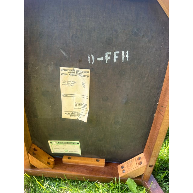 Gunlocke Mid Century Walnut Occasional Desk Chair For Sale In Denver - Image 6 of 12