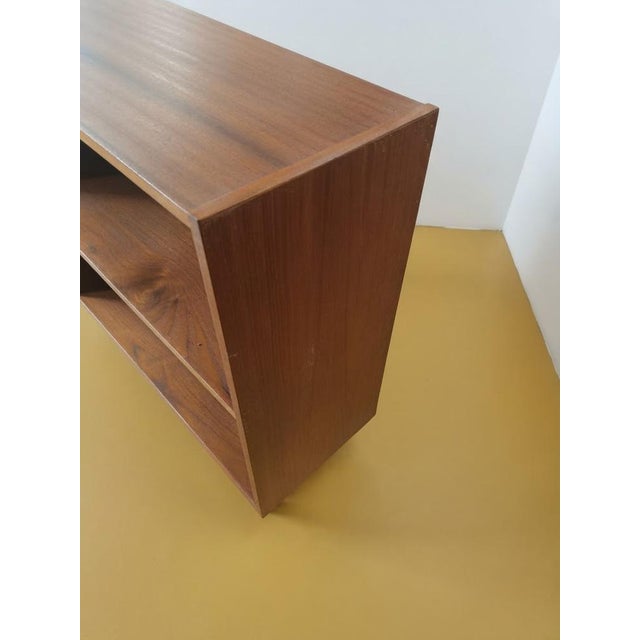 Mid-Century Modern Vintage Danish Low Bookcase, 1950s For Sale - Image 3 of 4