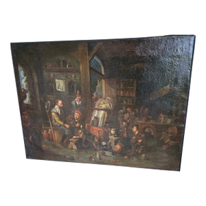 Antique European Style Painting Circa 17th Century