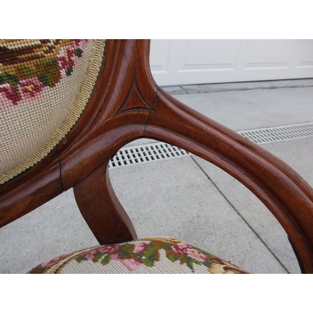 Antique Victorian Needlepoint Chair Chairish