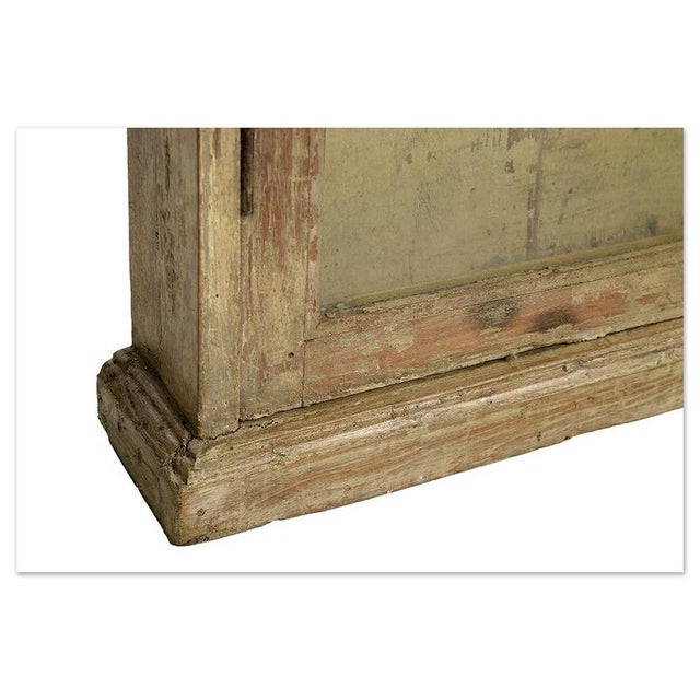 Brown Weathered Wooden Wall Display Case For Sale - Image 8 of 9
