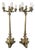 Mid-18th Century Empire Brass Candleholders, Italy, 1750, Set of 2 For Sale
