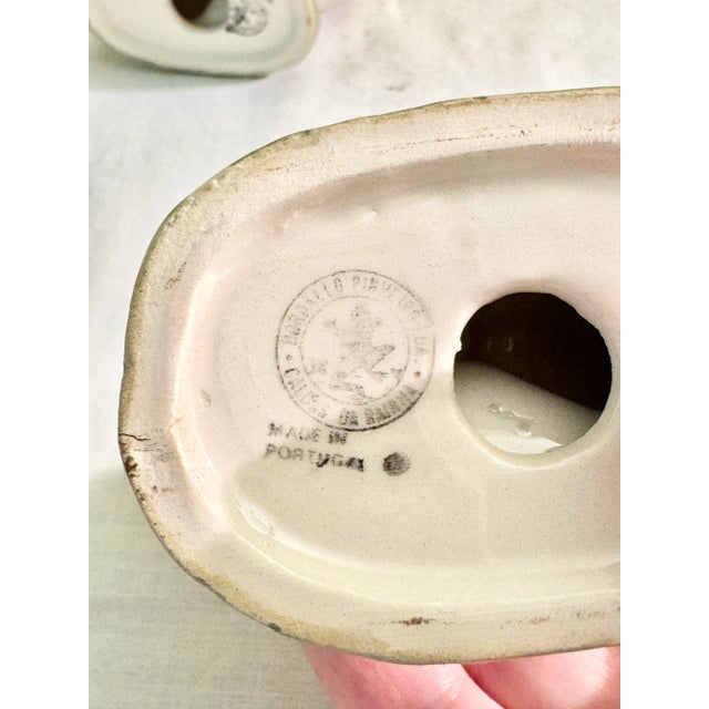 Yellow Pair of Bordallo Pinheiro Egg Holders For Sale - Image 8 of 10