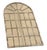 Metal Set of Four Vintage White-Washed Iron Arched Window-Style Wall Mirrors For Sale - Image 7 of 12