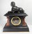 19th Century French Egyptian Revival Marble Mantel Clock With Bronze Sphinx For Sale In New York - Image 6 of 18