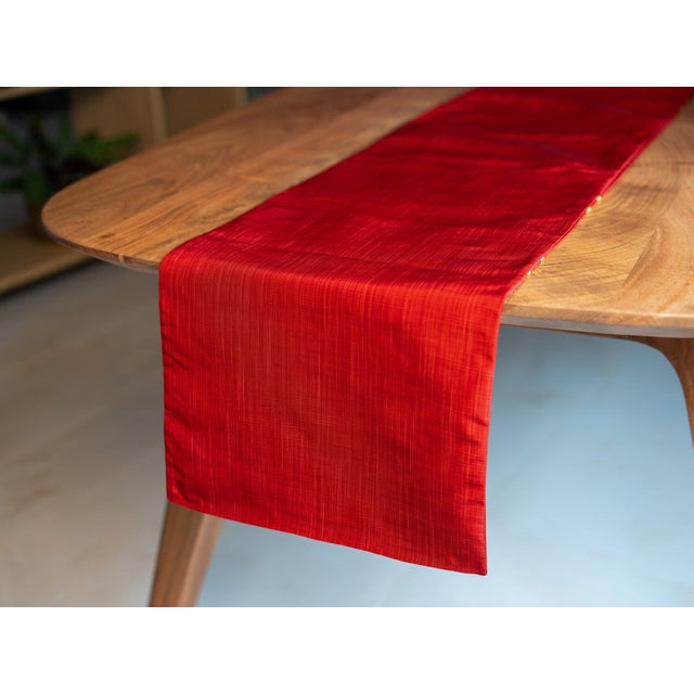 Japanese Ceremonial Silk Table Runner by Renaras For Sale - Image 4 of 9
