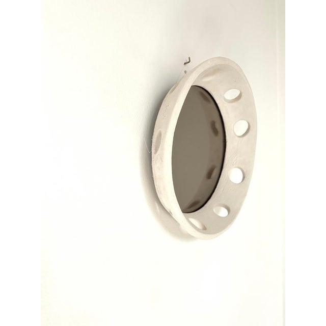 Tondo Handmade Ceramic Mirror by Renzo Maar For Sale - Image 6 of 13