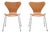 Series 7 Chairs in Oak by Arne Jacobsen for Fritz Hansen, 1955, Set of 2 For Sale