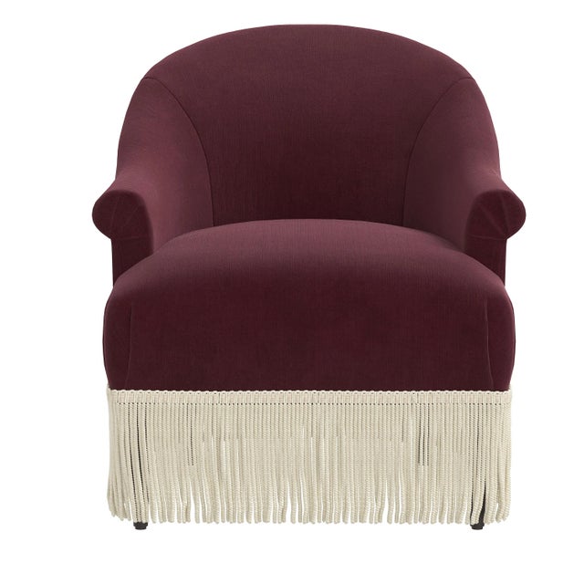 Not Yet Made - Made To Order Fringe Chair in Titan Raisin For Sale - Image 5 of 9