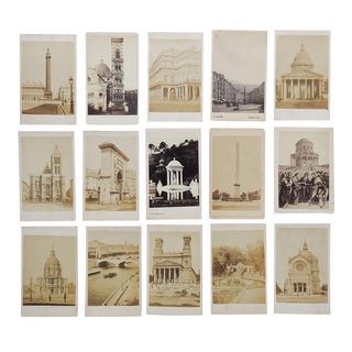 Antique Collection Grand Tour Architecture Photographs - Set of 15 For Sale