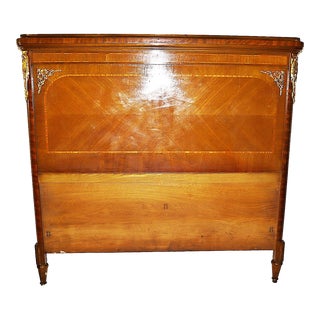 Late 19th Century French Louis XVI Style Queen Headboard For Sale