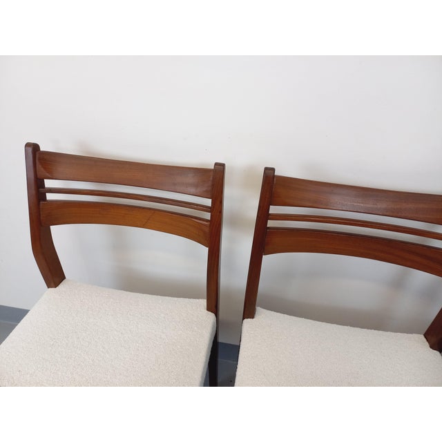 Vintage Scandinavian Dining Chairs in Teak and French Terry Fabric, 1960s, Set of 6 For Sale - Image 12 of 15