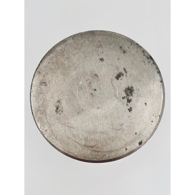 Mid 20th Century Metal Aluminum Bamboo Vase For Sale - Image 10 of 10
